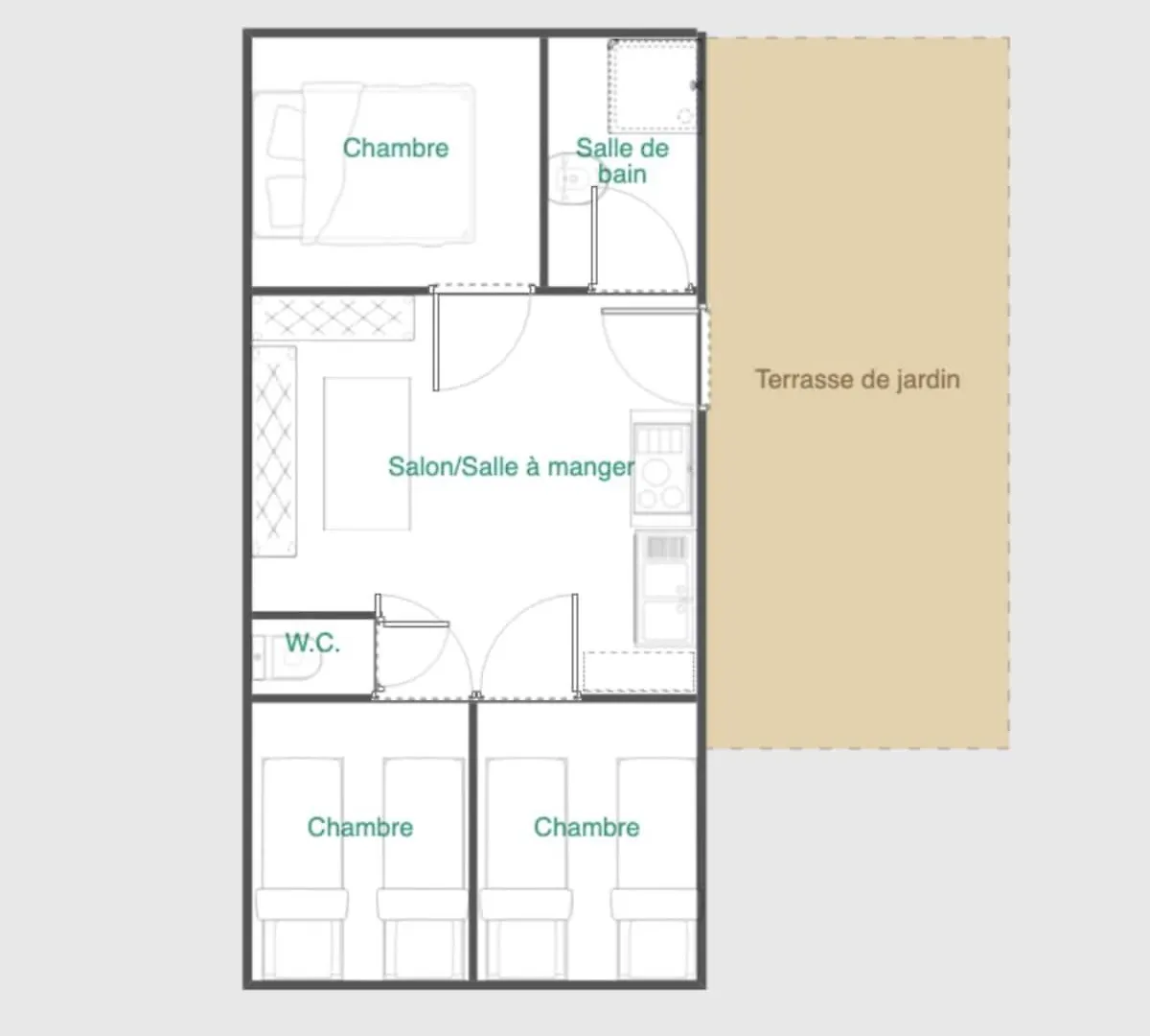 Сasa de vacaciones Bungalow 3 Chambres Pour 6 Pers Avec Climatisation Camping 3 Etoiles Samoëns Francia